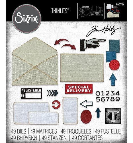 Scrapbooking Sizzix Tim Holtz Troqueles Postale 0