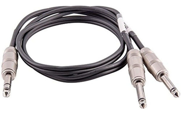 Seismic Audio 3 Pies Trs Macho A Doble Cable Bifurcador Ts Y 0