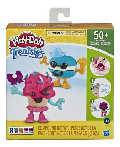 Play Doh Pack Com 2 Mini Lanches Cupcake Macaron Hasbro 0