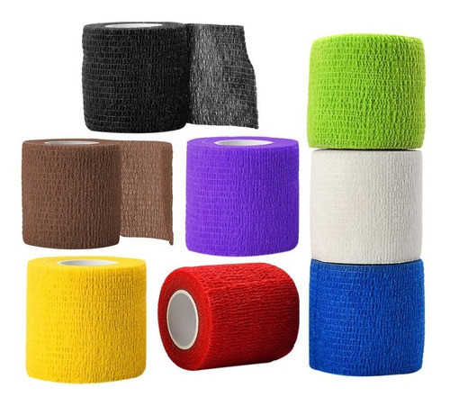 Kit Com 3 Bandagem Para Tatuagem Cores Mistas Tattoo 5cmx5m 0