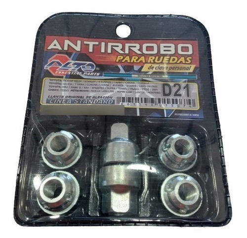 Bulón Tuerca Antirrobo Lexus Suv Auto Asiento Plano 0