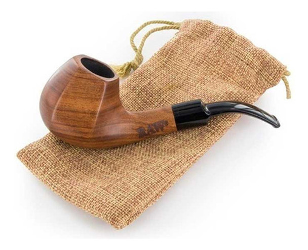 Pipa Raw Madera Natural De Bubinga Tallada A Mano 0