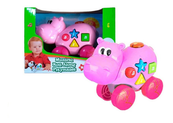 Hipopotamo De Arrastre Con Luz Y Sonidos Para Bebe +12 Meses 0