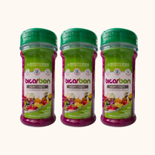 Kit 3x: Bicarbonato Sódio Higienizar Horti Fruti 0