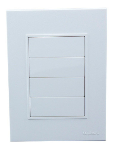 Llave De Luz Armada Cambre Ciega Blanco Completa Bauhaus 0