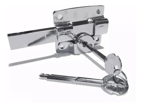 Cerrojo Pasador Llave Cruz Premium Bronzen De Aplicar Reforz 0