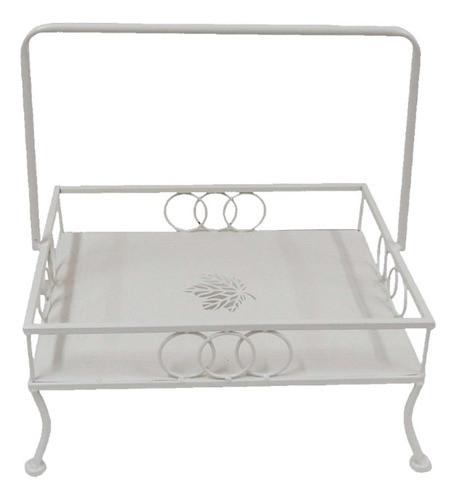 Bandeja Blanca Grande Con Manija 0