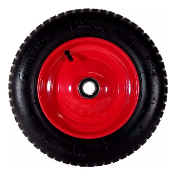 Pneu Para Carrinho De Mão Completo Com Câmara E Aro 3,25 X 8 0