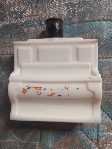 Frasco Vacío De Colonia Avon Piano Opalina 10 Cm De Alto 0