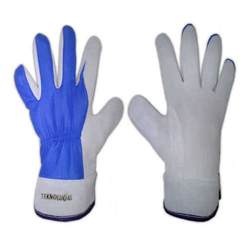 Luva De Raspa Mult-tek Com Dorso Em Nylon Teknoluvas P.5 0