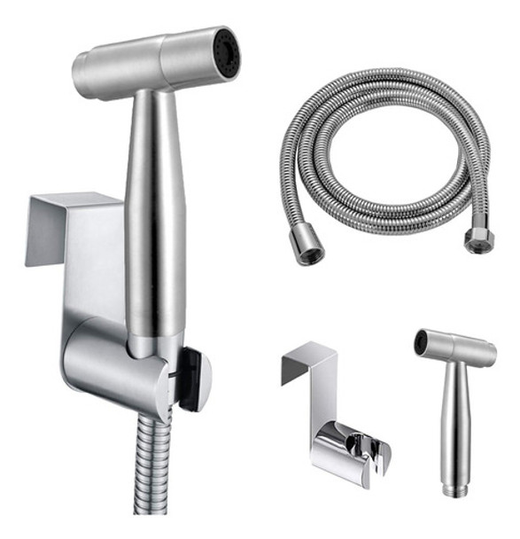 Kit De Rociador De Bide De Acero Inoxidable C/boton De Inter 0 Kit De Rociador De Bide De Acero Inoxidable C/boton De Inter 0