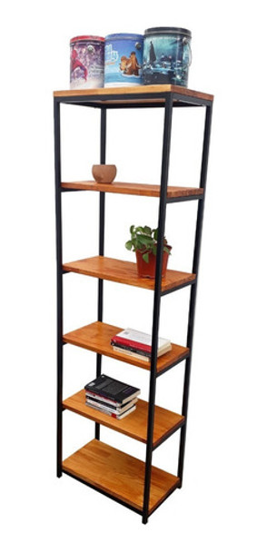 Biblioteca Estanteria  - Industrial Hierro Y Madera 0