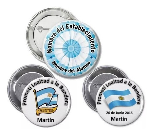 70 Escarapela Pins Pines Bandera Argentina 55 Mm 0