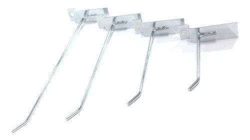 Pack X50 Ganchos Ranurado Metal Perchero 10cm #32910 0