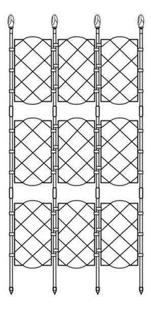 Treliça De Plantas Trepadeiras, Treliça Robusta De Metal Gra 0
