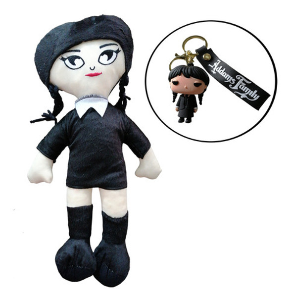 Merlina Addams Peluche + Llavero De Regalo 0