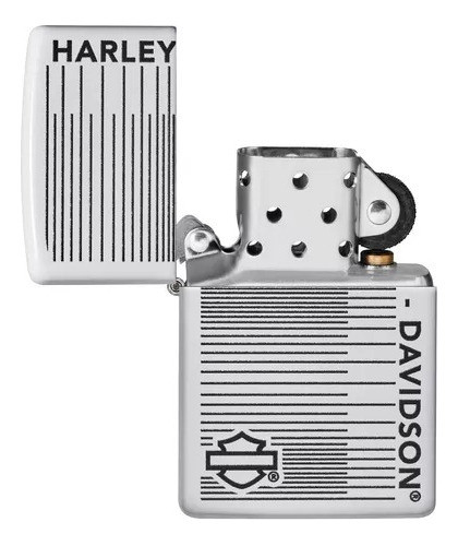 Zippo Encendedor Original Harley Davidson Blanco 0