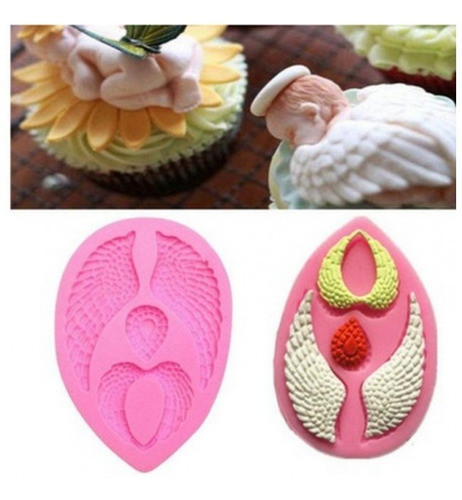 Molde De Silicone Para Confeitar Modelo Asas De Anjo 0