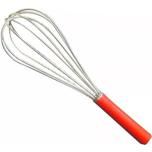 Batidor Manual De Mano Alambre Con Mango Engomado 30cm 0