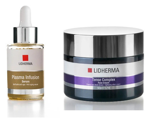 Kit Tense Complex Face Cream + Plasma Infusion Serum Lidherm 0