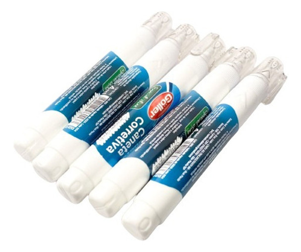 Kit 6 Canetas Corretiva Secagem Rápida Resistente 0