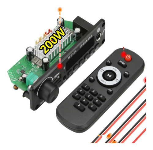 Placa Decodificadora 100+100 ((200w)) Mp3 Bluetooth Arduino 0
