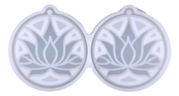 Molde De Silicone Molde De Chaveiro Em Forma De Lótus Com Ch 0
