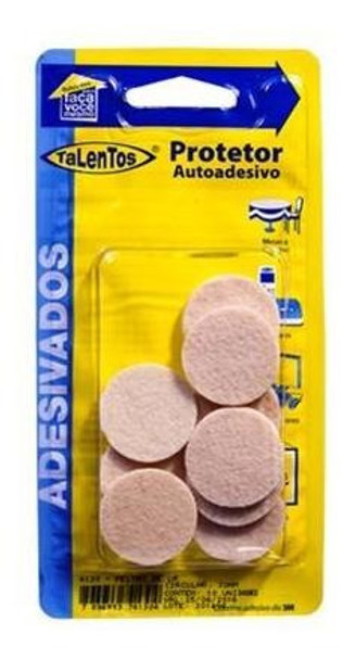 Feltro De Lã De Carneiro 4130 Circular 3x30mm 10 Peças 0