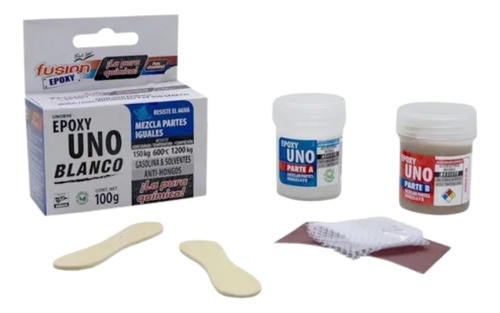 Pegamento Adhesivo Epoxi Uno Color Transparente 100g 0