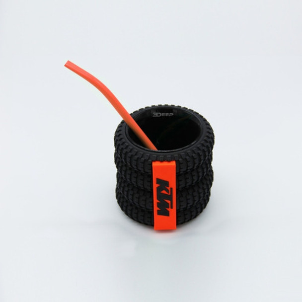 Mate Rueda Moto Cross Neumático Ktm + Bombilla 0 Mate Rueda Moto Cross Neumático Ktm + Bombilla 0