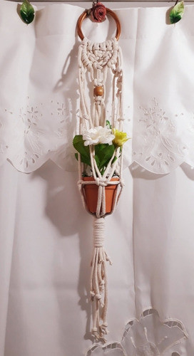 Porta Maceta En Macramé 0