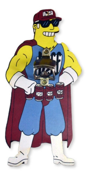Abridor De Garrafas Série Os Simpsons Duffman Decoração Geek 0