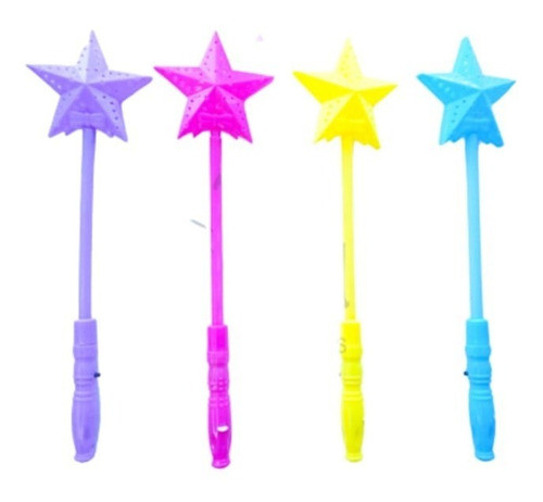 Varita Magica Led X 5 Estrella Luminosa Vara. 3 Intensidades 0