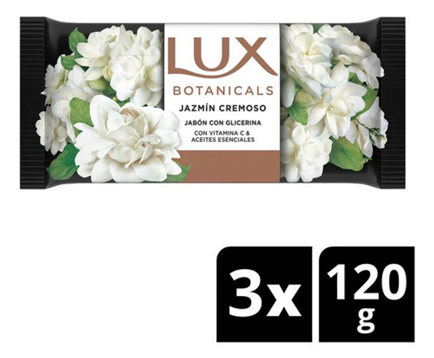 Jabón En Barra Lux Jazmín Cremoso X3 Multipack 120 G 0
