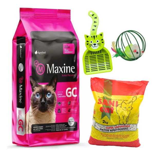 Maxine Gatos Castrados 7.5 Kg Sabor Carne/pollo Seco 0