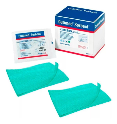Curativo Antimicrobriano Cutimed Sorbact 7x9cm - 3 Unidades 0