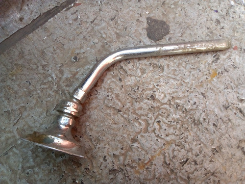 Antiguo Duchador Bronce 35 Largo X 9,9 Diam - Rosca De 1/2 0