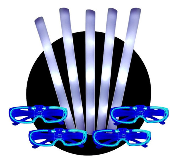 Cotillon Luminoso Led Argentina Lentes Rompecocos Pack X15 0