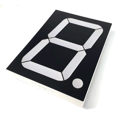 Display 7 Segmentos 1 Dígito 4 Polegadas Vermelho Catodo 0