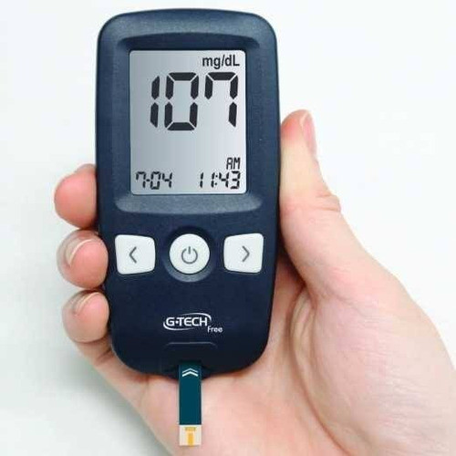 Kit Medidor De Glicose Free + 100 Tiras + 110 Lancetas G Teh 0