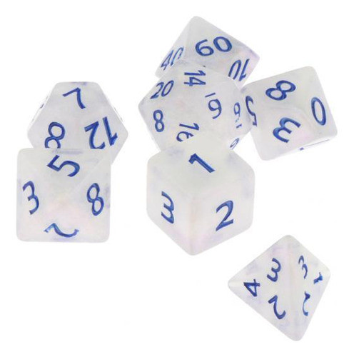 4 Conjunto De Dados Poliédricos De Plástico, 2-4 4 Pcs 0