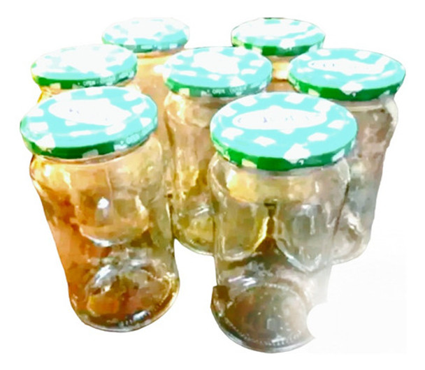 10 Frascos De Vidrio Con Tapa 0