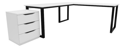 Mesa P/ Estudo Em Madeira 4 Gavetas Para Quarto 0