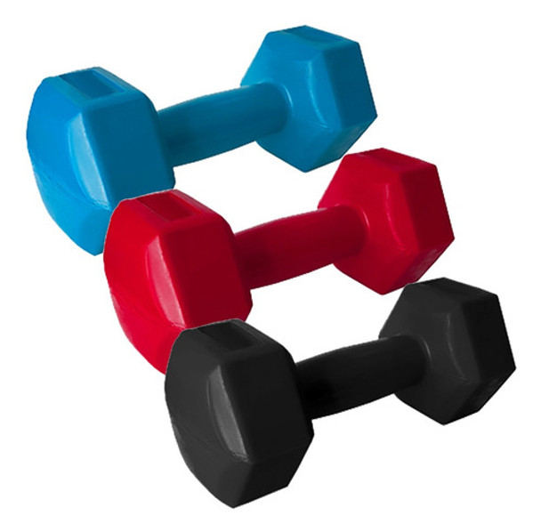 Mancuerna Hexagonal Pvc Plastica Recubierta 4kg X Unidad 0