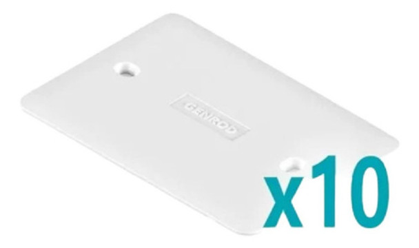 Pack 10u Tapa Ciega Para Caja Rectangular 10x5cm Genrod Stg 0