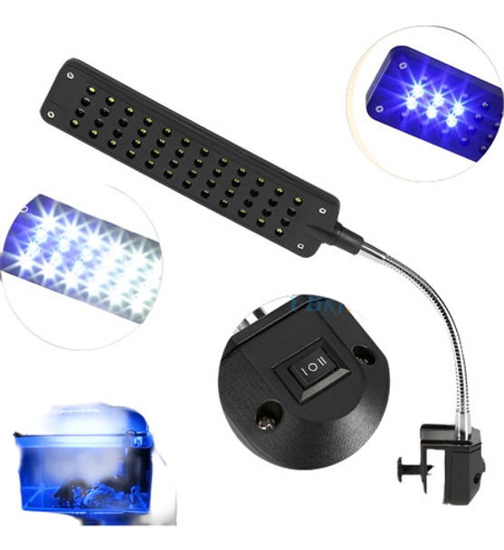 48 Led Brazo Flexible Clip Planta Crece La Pecera Lightin Bl 0