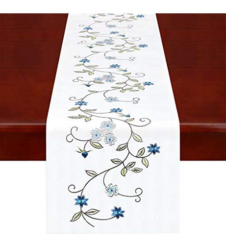 Simhomsen Corredores De Mesa Florales Bordados Rusticos De 0