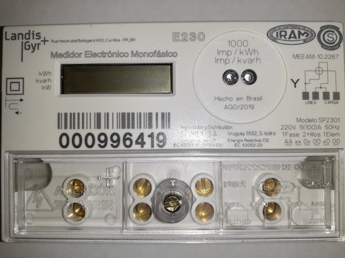 Medidor De Luz Monofásico Electrónico Landis 0