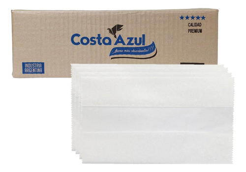 Caja De Servilletas T/bar Papel Seda Costa Azul 0