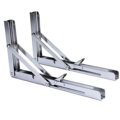 4 X Pocos Liberación Brazo Pulido Inoxidable Plegable Banco 0